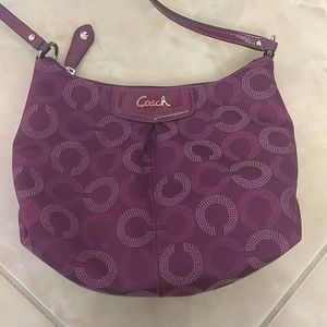 Purple Coach Handbag
